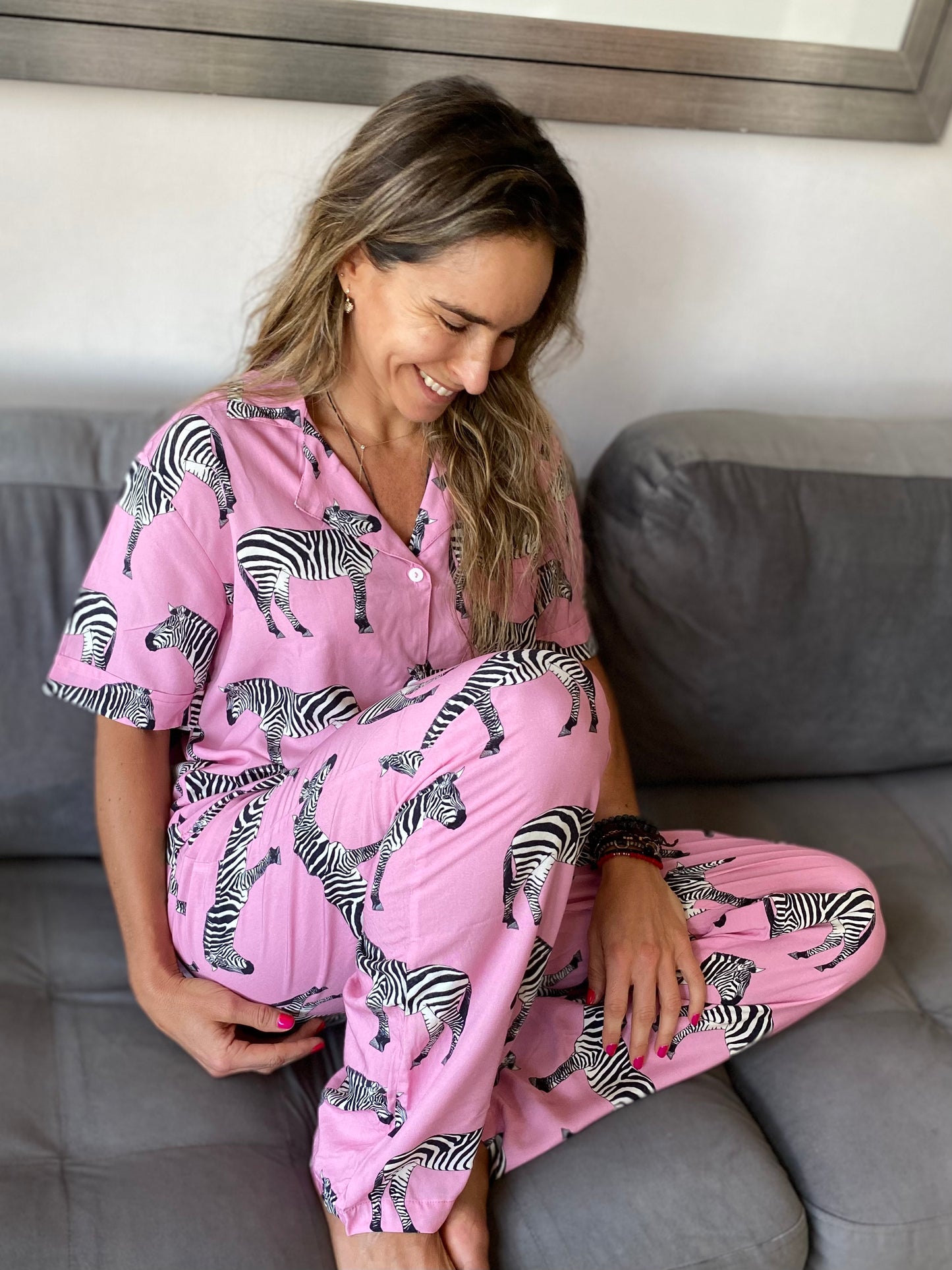 Pijama medio Rosa